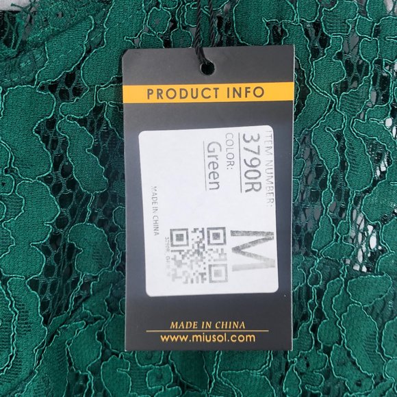 Miusol Emerald Winter Green Maxi Dress Medium - Picture 6 of 8